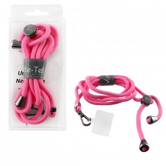 VOLTE-TEL NECK STRAP - ΛΟΥΡΑΚΙ ΛΑΙΜΟΥ ΓΙΑ ΘΗΚΕΣ ΣΚΟΥΡΟ ΡΟΖ VT12
