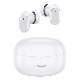USAMS Earphones with BH11 Charging Case, True Wireless, White