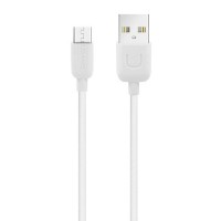 USAMS καλώδιο Micro USB σε USB US-SJ098, 2.1A, 1m, λευκό