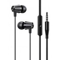 USAMS earphones με μικρόφωνο EP-42, 3.5mm, 1.2m, μαύρα