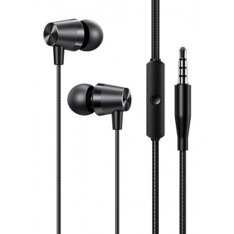USAMS earphones με μικρόφωνο EP-42, 3.5mm, 1.2m, μαύρα