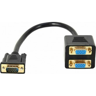 Μετατροπέας VGA male σε VGA 2x female