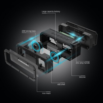 TRONSMART φορητό ηχείο Element Force+ 40W, Bluetooth/NFC, 6600mAh, μαύρο