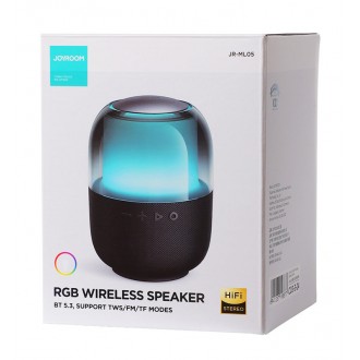 JOYROOM φορητό ηχείο JR-ML05, 8W, BT/micro SD/FM, TWS, 1500mAh, μαύρο
