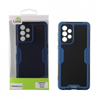 LIME ΘΗΚΗ SAMSUNG A33 5G A336U 6.4" ARMADILLO FULL CAMERA PROTECTION BLUE