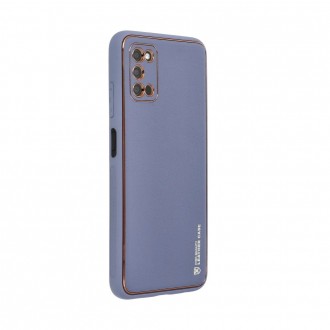 ΔΕΡΜΑΤΙΝΗ Θήκη για SAMSUNG Galaxy A03S μπλε