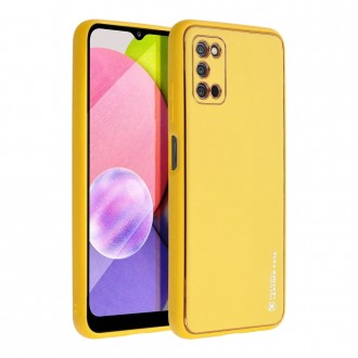 Δερμάτινη Θήκη για SAMSUNG Galaxy A03S κίτρινη