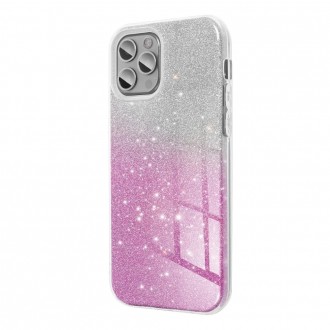Θήκη SHINING για SAMSUNG Galaxy A02S ασημί-ροζ