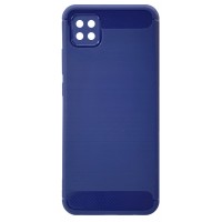 POWERTECH Carbon Case MOB-1619 for Samsung A02S, blue