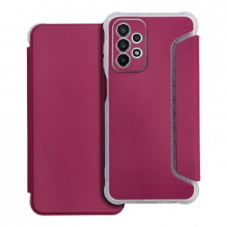 Θήκη Piano Book Δερματίνης Μαύρη για Samsung Galaxy A23 5G Ματζέντα