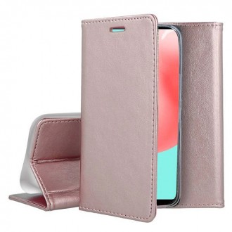 Θήκη Forcell Magnet Wallet Πλαστικό Ροζ-Χρυσή για Samsung Galaxy A21s