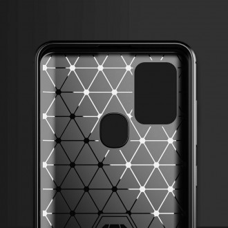 Θήκη Carbon Back Cover Μαύρη για Samsung Galaxy A21s