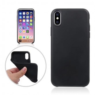 ΘΗΚΗ ΣΙΛΙΚΟΝΗΣ TPU ΜΑΥΡΗ MAT ΓΙΑ APPLE iPhone X / XS
