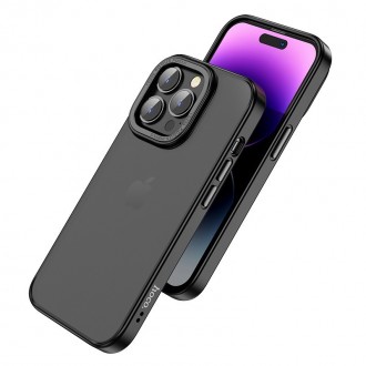 Θήκη Hoco Golden Shield Frosted Protective για Apple iPhone 14 Pro Max Μαύρη