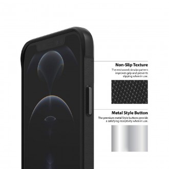 Θήκη TPU Ringke Onyx για Apple iPhone 12 / 12 Pro Μαύρο