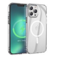 Θήκη TPU Hoco Magnetic Protective Wireless για Apple iPhone 13 Pro Max Διάφανη με Υποδοχή Ασύρματης Φόρτισης