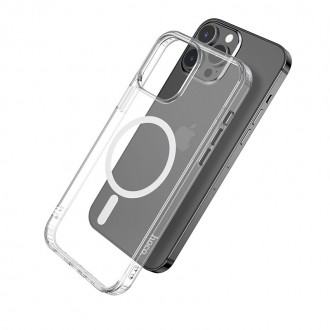 Θήκη TPU Hoco Magnetic Protective Wireless για Apple iPhone 13 Pro Max Διάφανη με Υποδοχή Ασύρματης Φόρτισης
