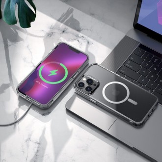 Θήκη TPU Hoco Magnetic Protective Wireless για Apple iPhone 13 Pro Max Διάφανη με Υποδοχή Ασύρματης Φόρτισης
