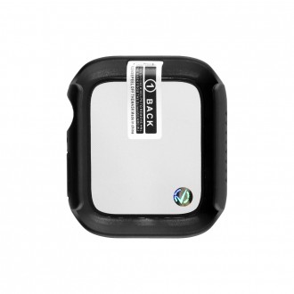 VOLTE-TEL TEMPERED GLASS APPLE WATCH 45mm 1.78" 9H 0.30mm PC EDGE COVER WITH KEY 3D FULL GLUE FULL COVER ΜΑΥΡΗ