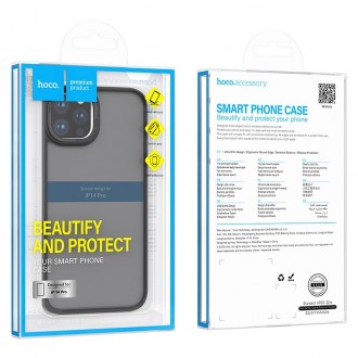 Θήκη Hoco Golden Shield Frosted Protective για Apple iPhone 14 Pro Μαύρη