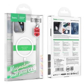 Θήκη Hoco Magnetic Series Airbag Anti-Fall Protective για Apple iPhone 14 Pro Διάφανη