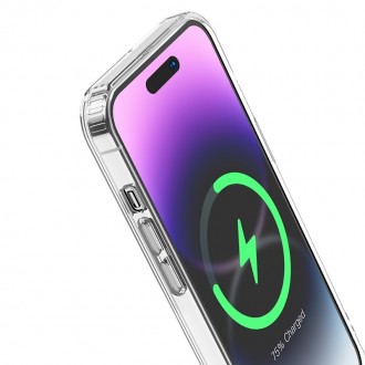 Θήκη Hoco Magnetic Series Airbag Anti-Fall Protective για Apple iPhone 14 Pro Διάφανη