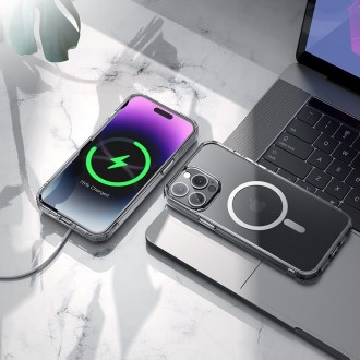 Θήκη Hoco Magnetic Series Airbag Anti-Fall Protective για Apple iPhone 14 Pro Διάφανη
