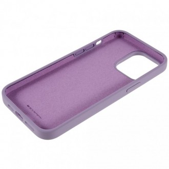 Θήκη Goospery Silicone για Apple iPhone 14 Pro Μωβ