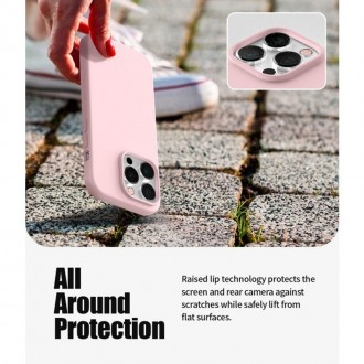 Θήκη Goospery Silicone για Apple iPhone 14 Pro Pink Sand