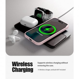 Θήκη Goospery Silicone για Apple iPhone 14 Pro Pink Sand