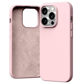 Θήκη Goospery Silicone για Apple iPhone 14 Pro Pink Sand