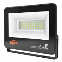LIPER LED projector LPFL-50BS01 50W, 4000K, 4000lm, IP66, 220V, black