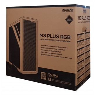 ZALMAN PC case M3 Plus RGB mid tower, 407x210x457mm, 4x RGB fan
