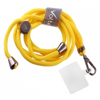 VOLTE-TEL NECK STRAP - ΛΟΥΡΑΚΙ ΛΑΙΜΟΥ ΓΙΑ ΘΗΚΕΣ ΚΙΤΡΙΝΟ VT39