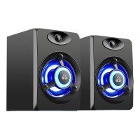 POWERTECH Crystal sound speakers PT-842, 2x 3W, 3.5mm, black
