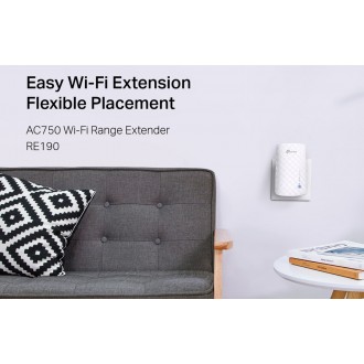 TP-LINK AC750 Wi-Fi Range Extender RE190, dual band, Ver. 4.0