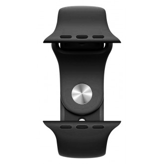 ROCKROSE band σιλικόνης Rough Jade για Apple Watch 42/44mm, μαύρο