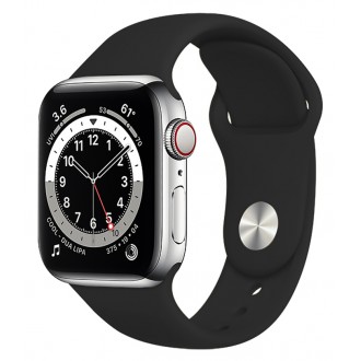 ROCKROSE band σιλικόνης Rough Jade για Apple Watch 42/44mm, μαύρο