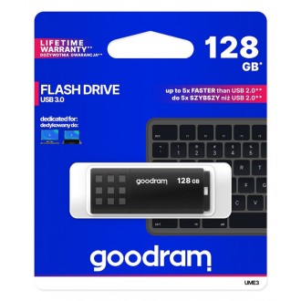 GOODRAM USB Flash Drive UME3 1280K0R11, 128GB, USB 3.0, μαύρο