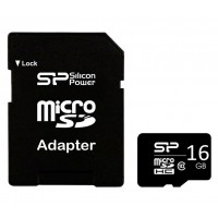 SILICON POWER 16GB micro SDHC memory card, Class 10