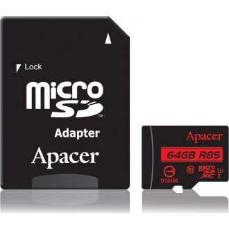 Apacer R85 microSDXC 64GB Class 10 U1 with Adapter