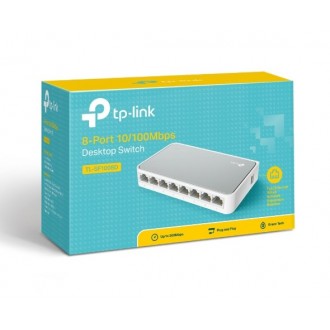 TP-LINK Desktop Switch TL-SF1008D, 8-port 10/100Mbps, Ver. 11