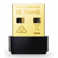 TP-LINK ασύρματος nano USB αντάπτορας ARCHER-T600UNANO, AC600, Ver. 1.0