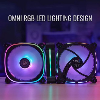 AEROCOOL LED ανεμιστήρας ASTRO-12F, 6-pin connector, 120mm, ARGB