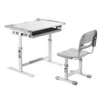 BRATECK children's desk set and chair B301, adjustable, gray