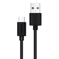 PHILIPS καλώδιο USB σε Micro USB DLC3104U-00, 1.2m, μαύρο