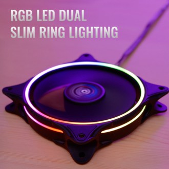 AEROCOOL LED ανεμιστήρας ECLIPSE-12, 6-pin connector, 120mm, ARGB