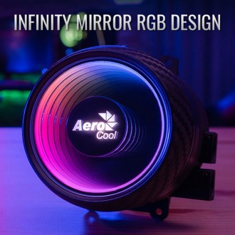 AEROCOOL liquid cooler MIRAGE-L120, 120mm, LED RGB, 1x fan