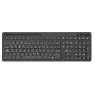 POWERTECH ασύρματο πληκτρολόγιο PT-934, Bluetooth 5.0 & 2.4GHz, μαύρο