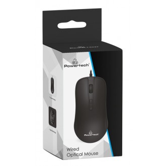 POWERTECH ενσύρματο ποντίκι PT-970, οπτικό, 1600DPI, μαύρο